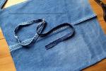 I sew a bag from old jeans - how to decorate How to decorate a denim bag with your own hands