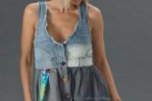 DIY sundress from old jeans How to sew a sundress for a girl from old jeans
