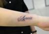 Tattoos inscriptions about family Tattoo ideas about a child
